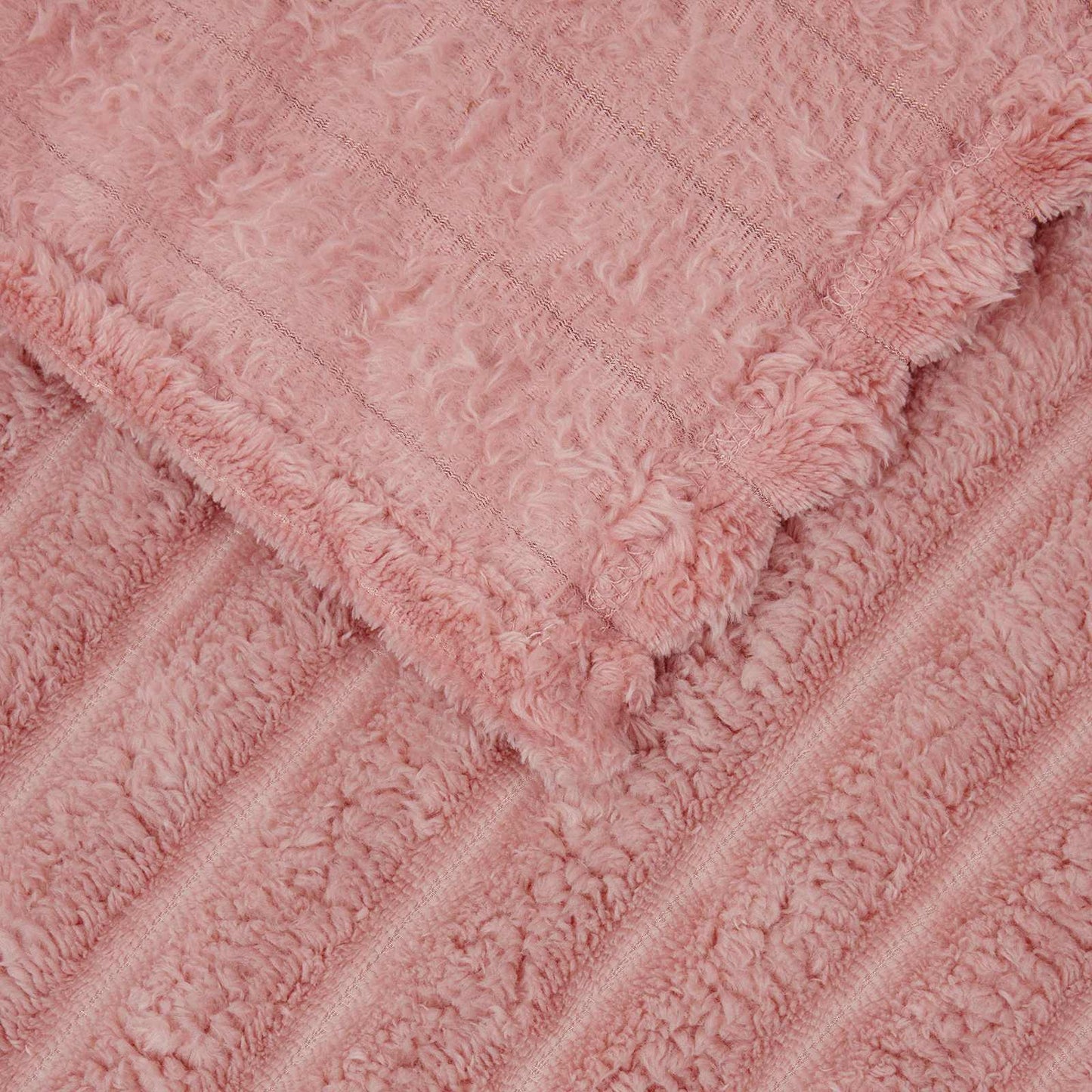 Throw Blanket Pink 200 x 150 cm Fleece