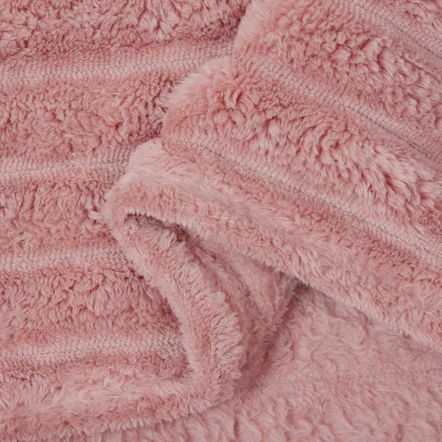 Throw Blanket Pink 200 x 150 cm Fleece
