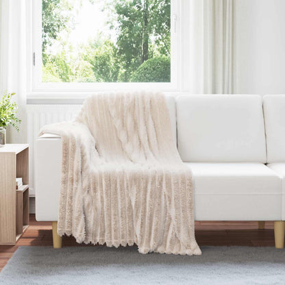 Throw Blankets 6 pcs Beige 150 x 130 cm Fleece