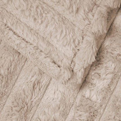 Throw Blankets 6 pcs Beige 200 x 150 cm Fleece