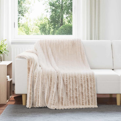 Throw Blankets 6 pcs Beige 200 x 150 cm Fleece