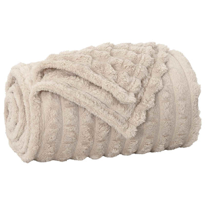 Throw Blankets 6 pcs Beige 200 x 150 cm Fleece