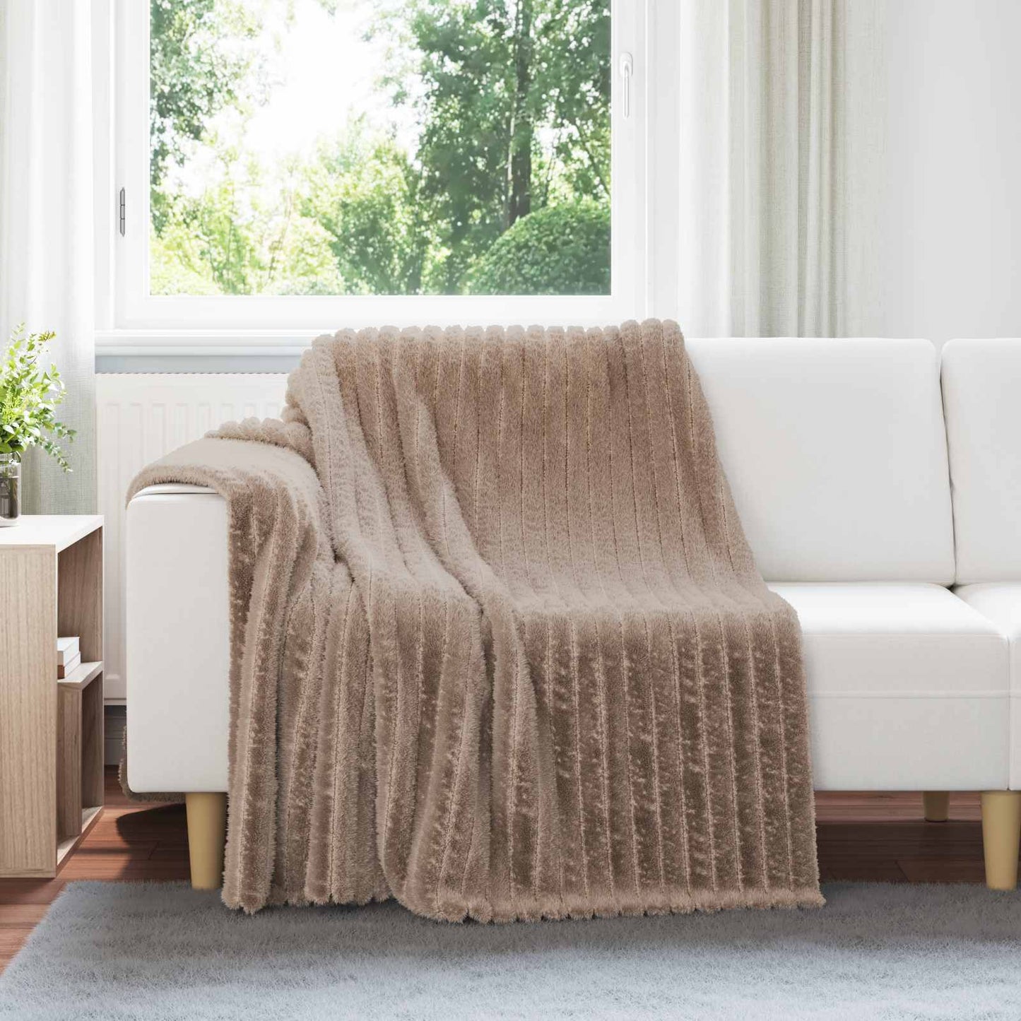 Throw Blankets 6 pcs Camel 200 x 150 cm Fleece