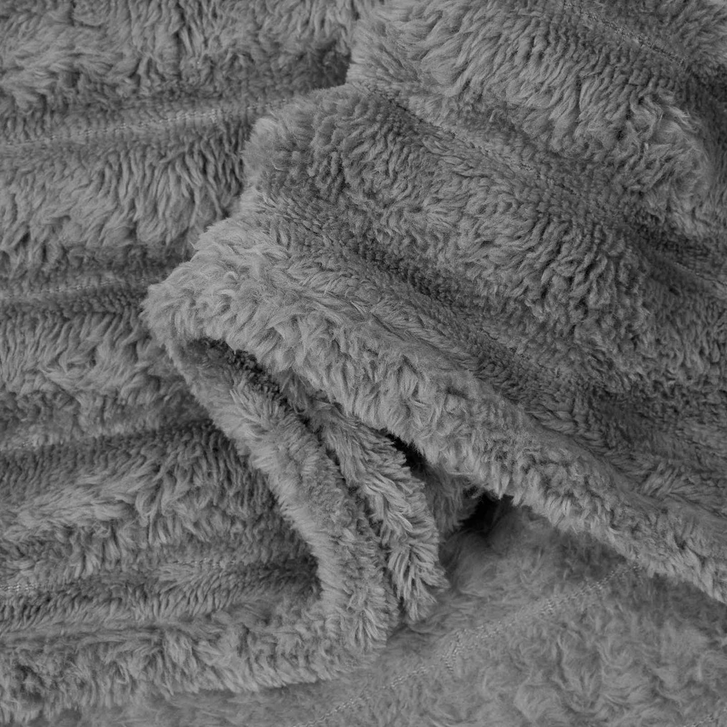 Throw Blankets 6 pcs Dark Grey 200 x 150 cm Fleece