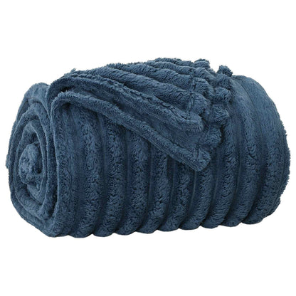 Throw Blankets 6 pcs Navy Blue 270 x 240 cm Fleece