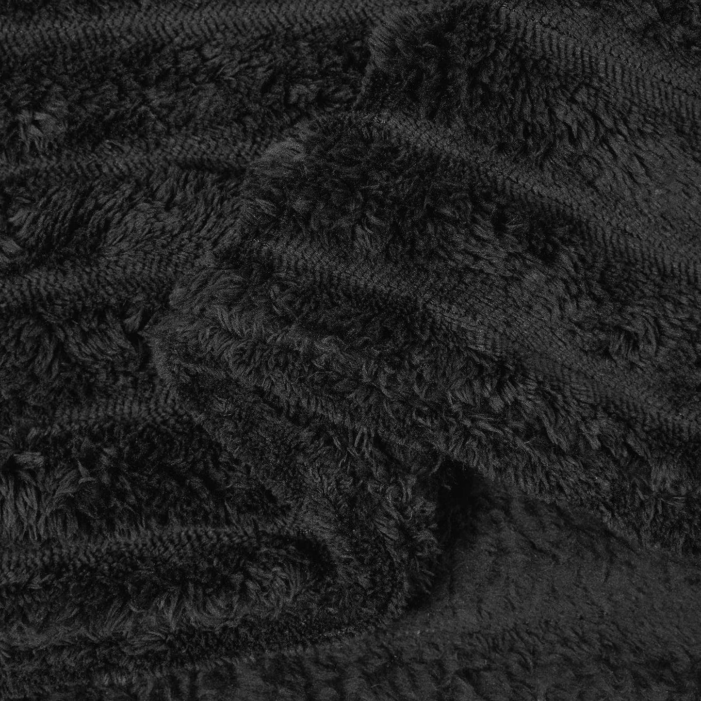 Throw Blankets 6 pcs Black 150 x 130 cm Fleece