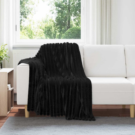 Throw Blankets 6 pcs Black 150 x 130 cm 2.85 kg Fleece