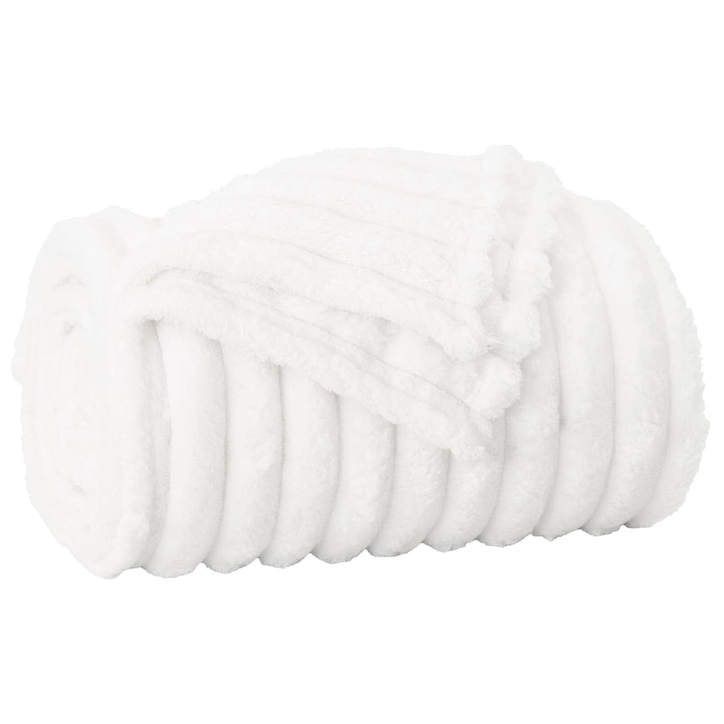 Throw Blankets 6 pcs White 150 x 130 cm Fleece