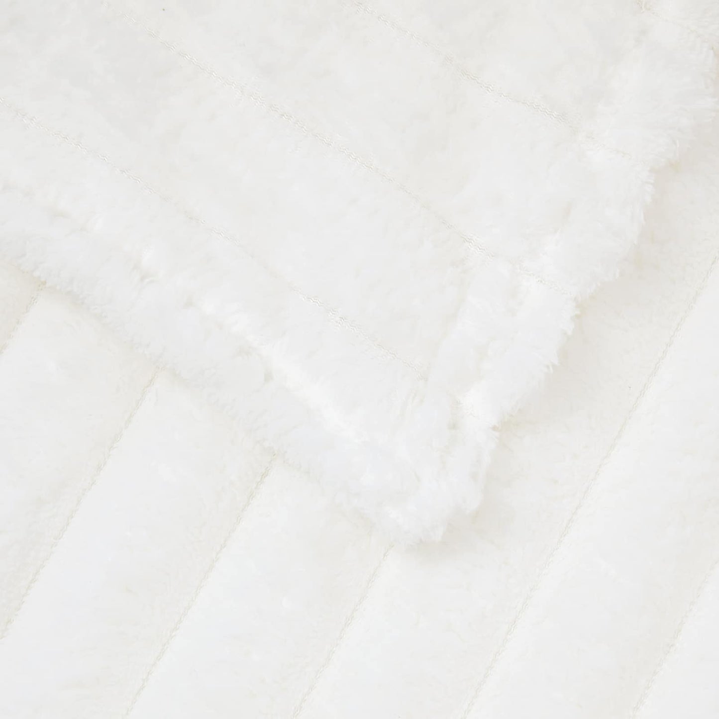 Throw Blankets 6 pcs White 200 x 150 cm Fleece