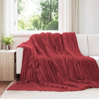 Throw Blankets 6 pcs Bordeaux Red 240 x 220 cm 8.76 kg Fleece