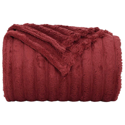 Throw Blankets 6 pcs Bordeaux Red 240 x 220 cm 8.76 kg Fleece