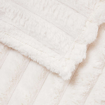 Throw Blankets 6 pcs Cream 150 x 130 cm Fleece