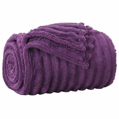 Throw Blankets 6 pcs Purple 150 x 130 cm Fleece