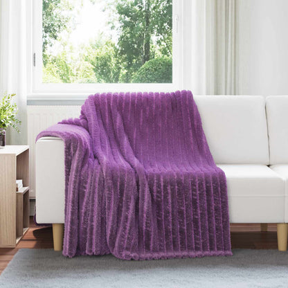 Throw Blankets 6 pcs Purple 200 x 150 cm Fleece