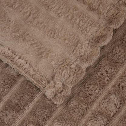 Throw Blanket Camel 240 x 220 cm Fleece
