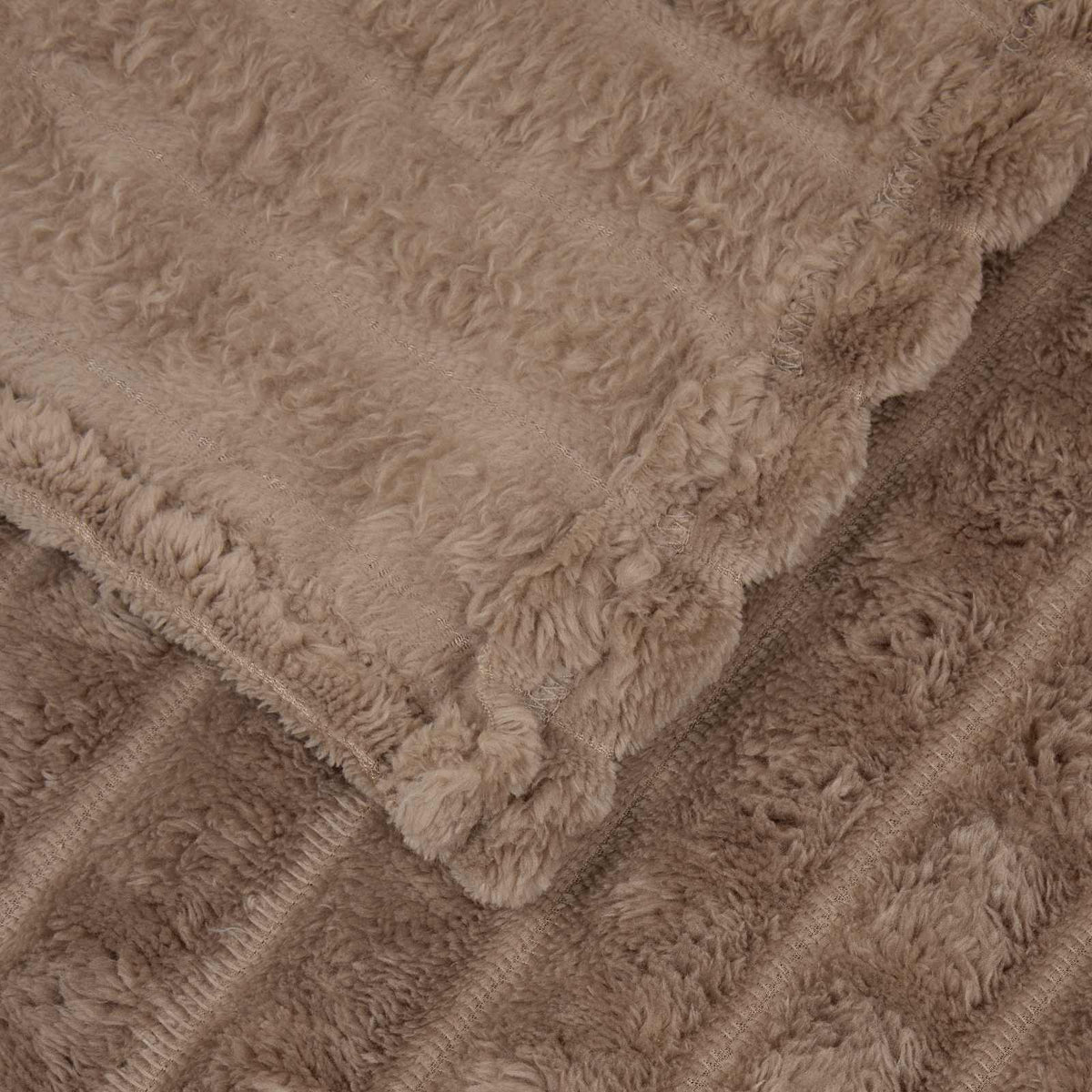 Throw Blanket Camel 270 x 240 cm 1.69 kg Fleece