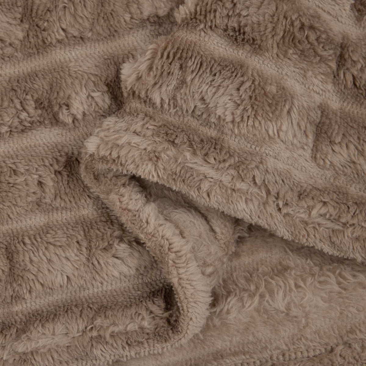 Throw Blanket Camel 270 x 240 cm 1.69 kg Fleece