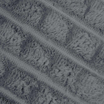 Throw Blanket Dark Grey 150 x 130 cm Fleece