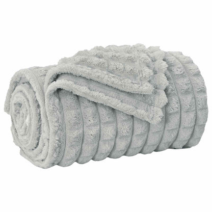 Throw Blanket Grey 200 x 150 cm Fleece