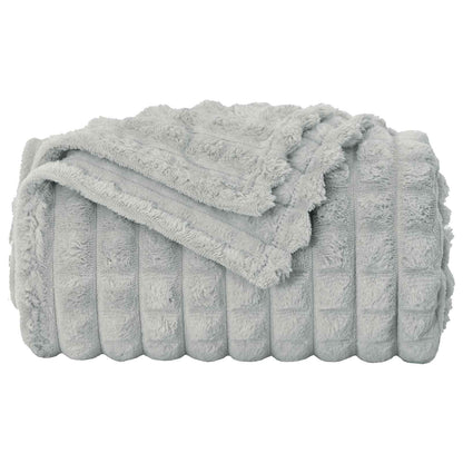 Throw Blanket Grey 200 x 150 cm Fleece