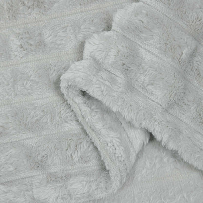 Throw Blanket Grey 240 x 220 cm Fleece