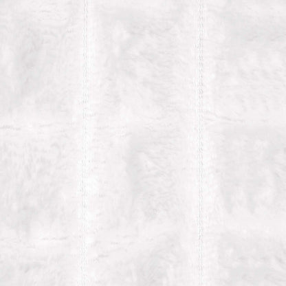 Throw Blanket White 150 x 130 cm Fleece