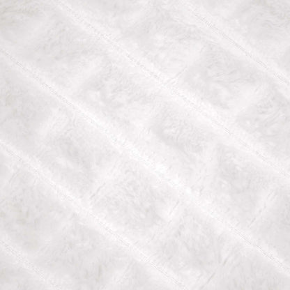 Throw Blanket White 200 x 150 cm Fleece