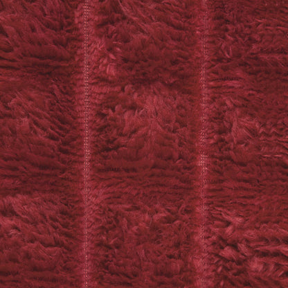 Throw Blanket Bordeaux Red 150 x 130 cm Fleece