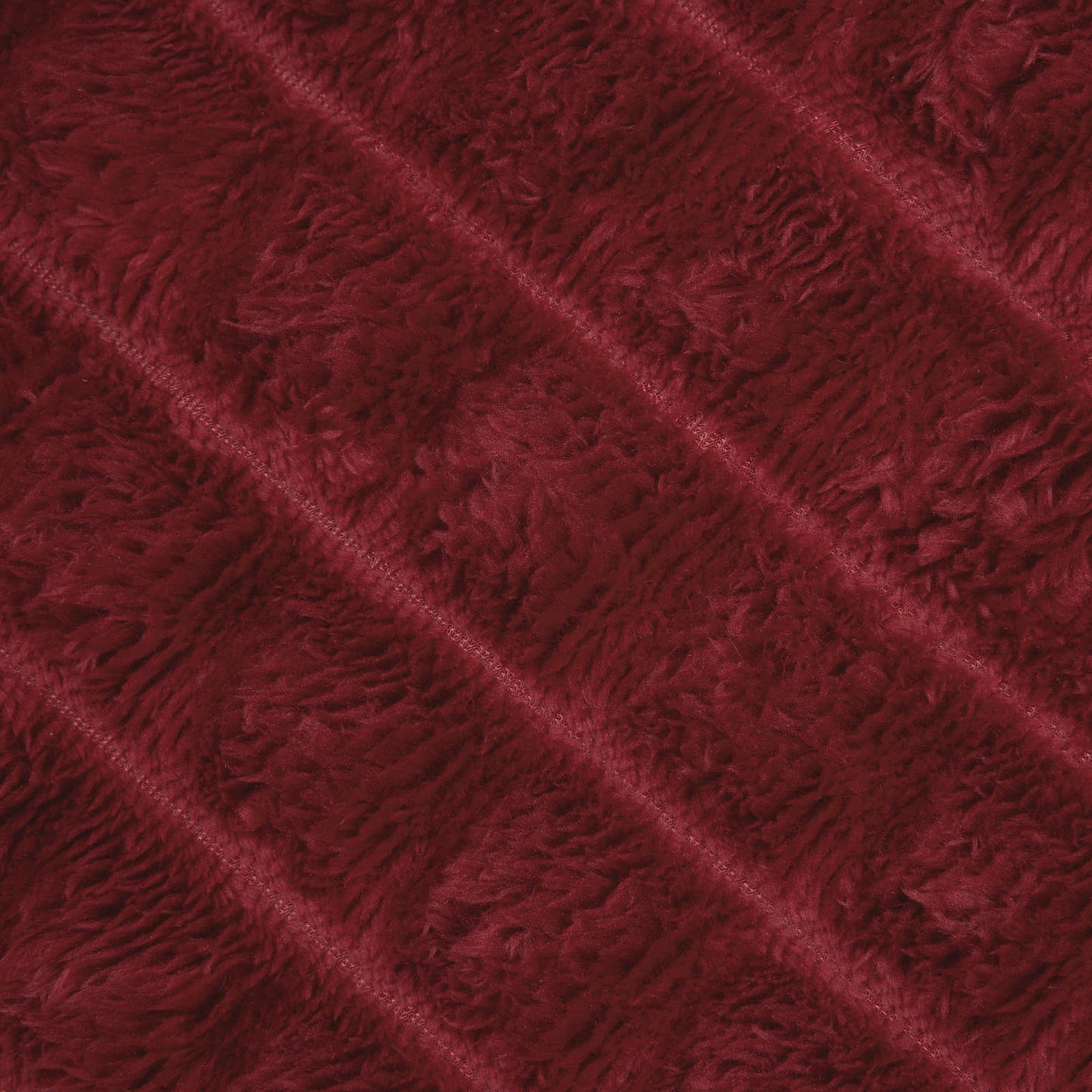 Throw Blanket Bordeaux Red 270 x 240 cm Fleece