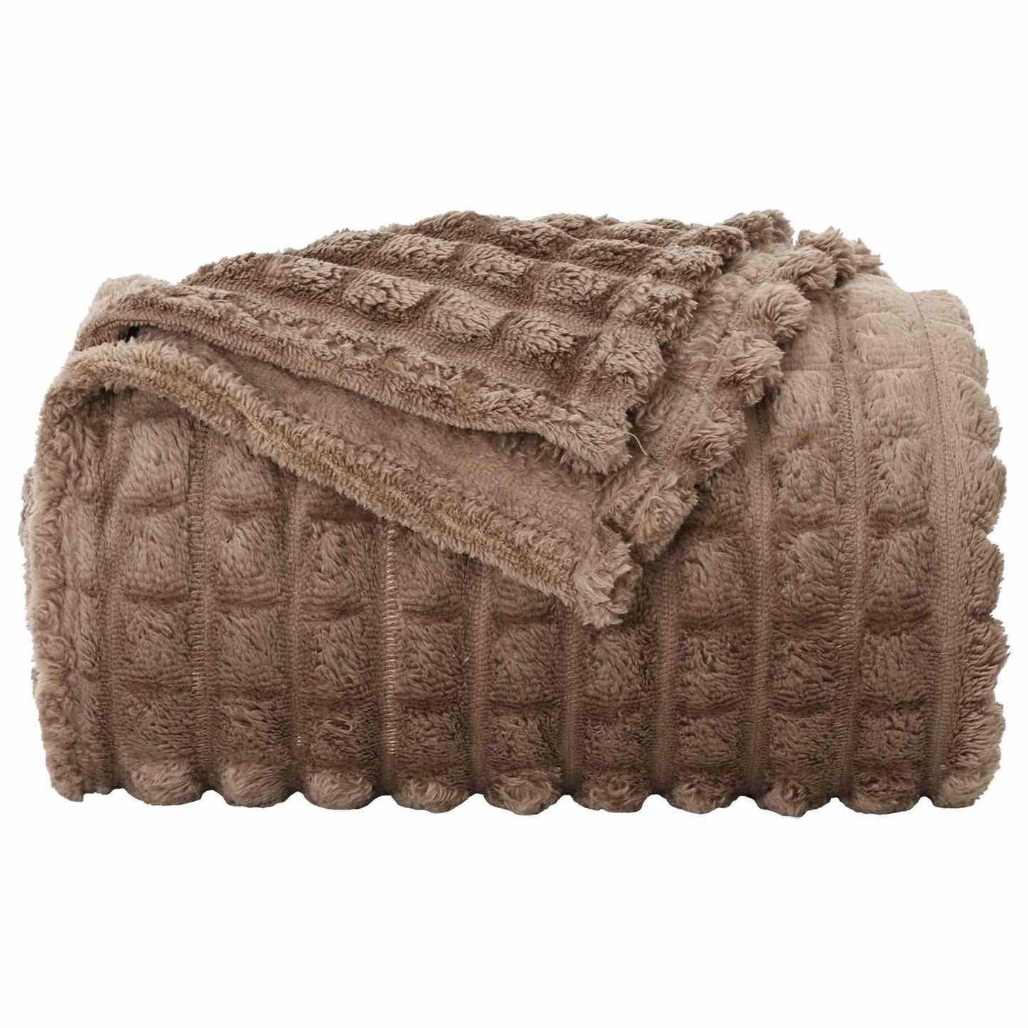 Throw Blankets 6 pcs Camel 200 x 150 cm Fleece