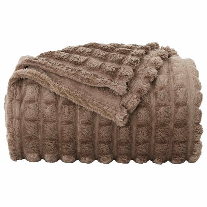 Throw Blankets 6 pcs Camel 270 x 240 cm Fleece