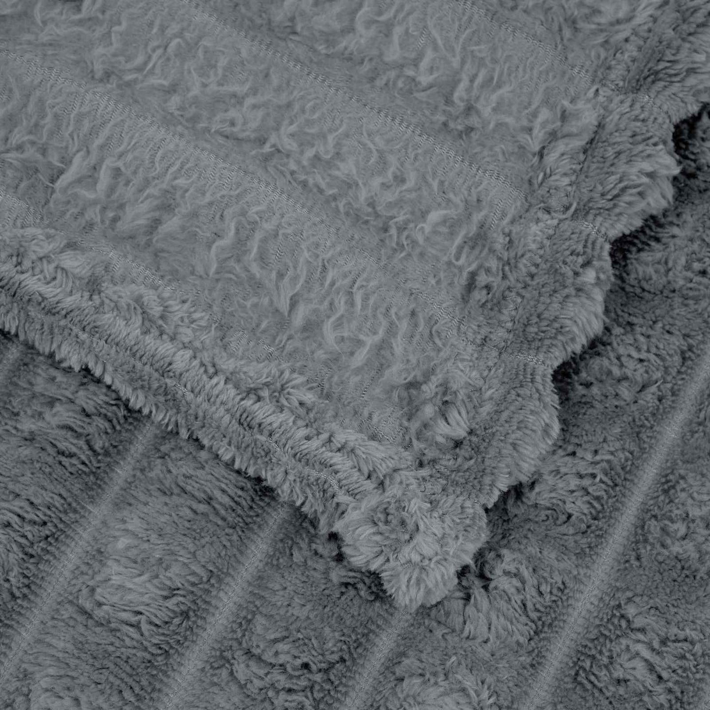 Throw Blankets 6 pcs Dark Grey 200 x 150 cm Fleece
