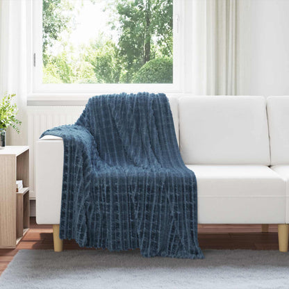 Throw Blankets 6 pcs Navy Blue 150 x 130 cm Fleece