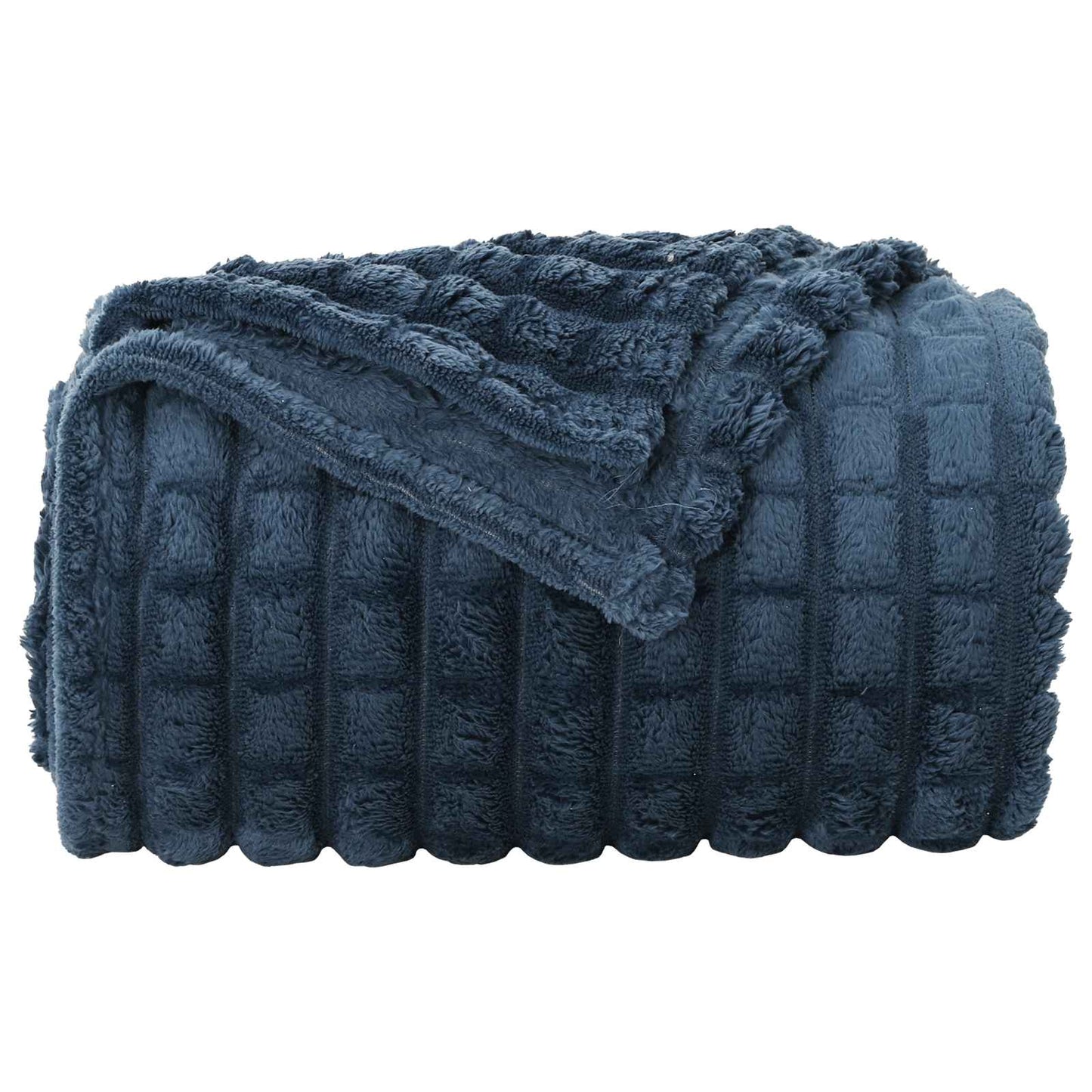 Throw Blankets 6 pcs Navy Blue 270 x 240 cm Fleece