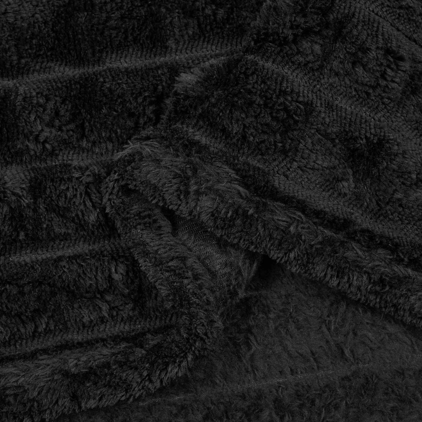 Throw Blankets 6 pcs Black 200 x 150 cm Fleece