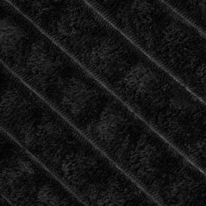 Throw Blankets 6 pcs Black 200 x 150 cm Fleece