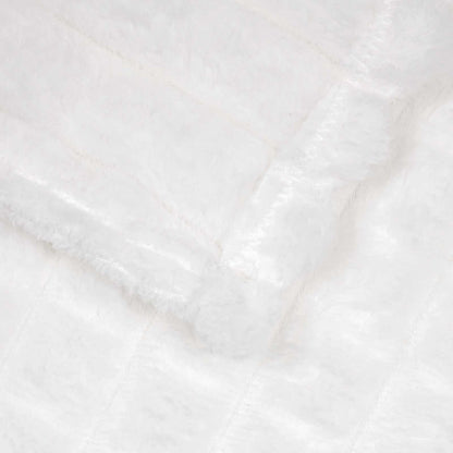 Throw Blankets 6 pcs White 240 x 220 cm Fleece