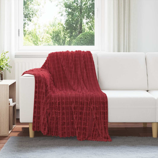 Throw Blankets 6 pcs Bordeaux Red 150 x 130 cm 2.75 kg Fleece