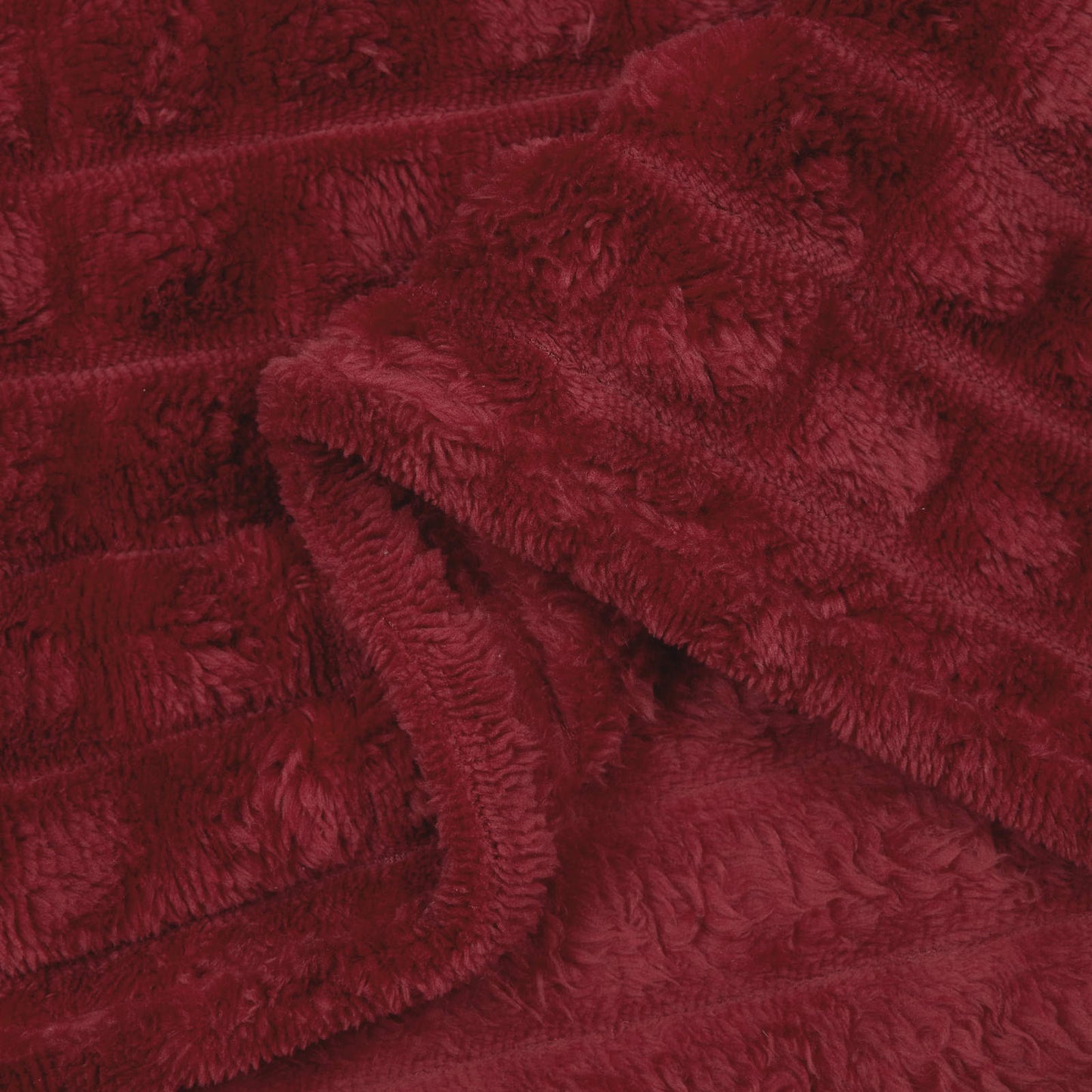 Throw Blankets 6 pcs Bordeaux Red 270 x 240 cm Fleece