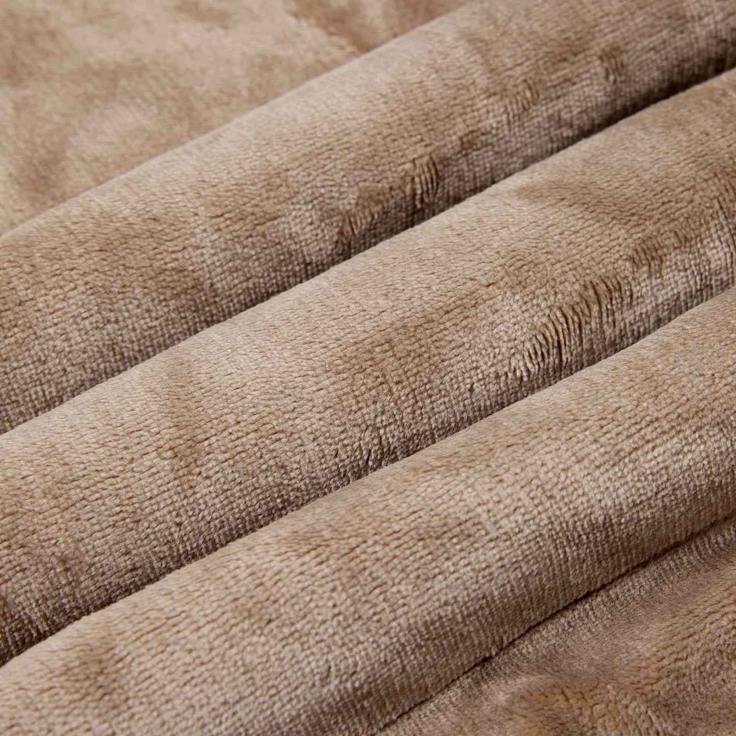Throw Blanket Camel 130 x 150 cm Fleece