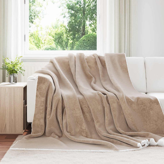 Throw Blanket Camel 220 x 240 cm 2.67 kg Fleece