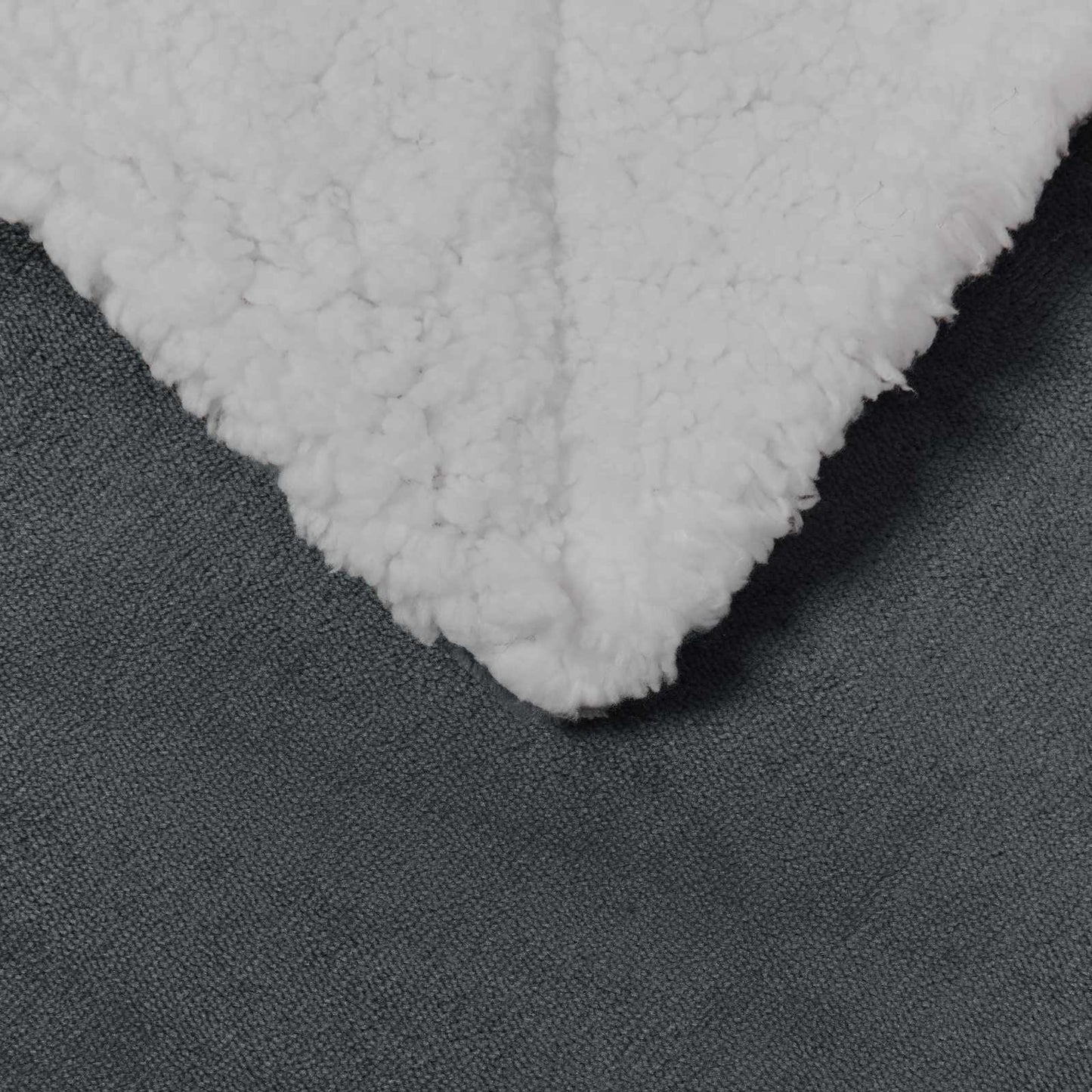 Throw Blanket Dark Grey 150 x 200 cm Fleece