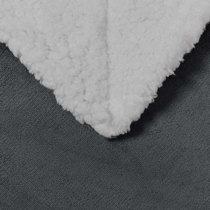 Throw Blanket Dark Grey 150 x 200 cm Fleece