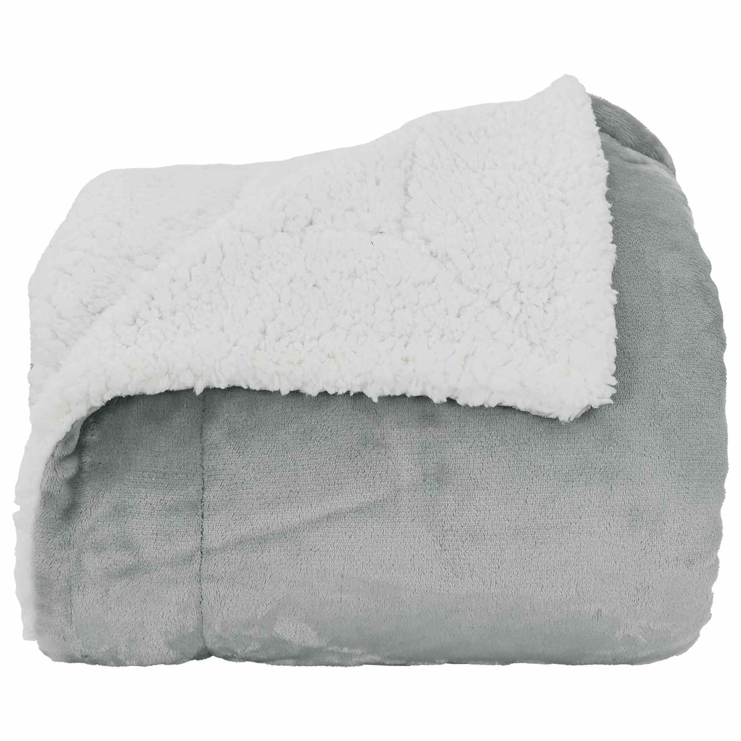Throw Blanket Grey 130 x 150 cm Fleece