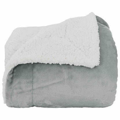 Throw Blanket Grey 130 x 150 cm Fleece