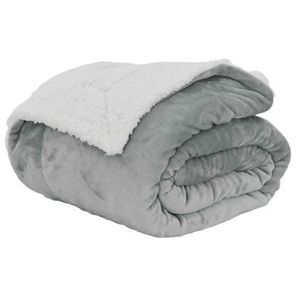Throw Blanket Grey 150 x 200 cm Fleece