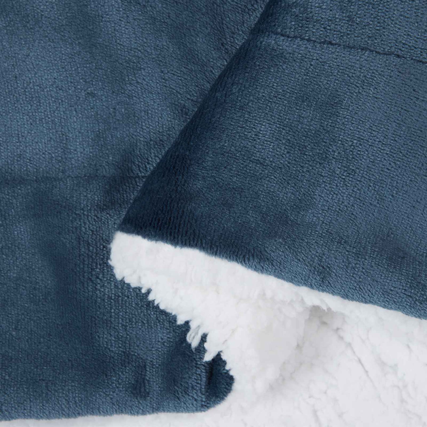 Throw Blanket Navy Blue 240 x 270 cm Fleece
