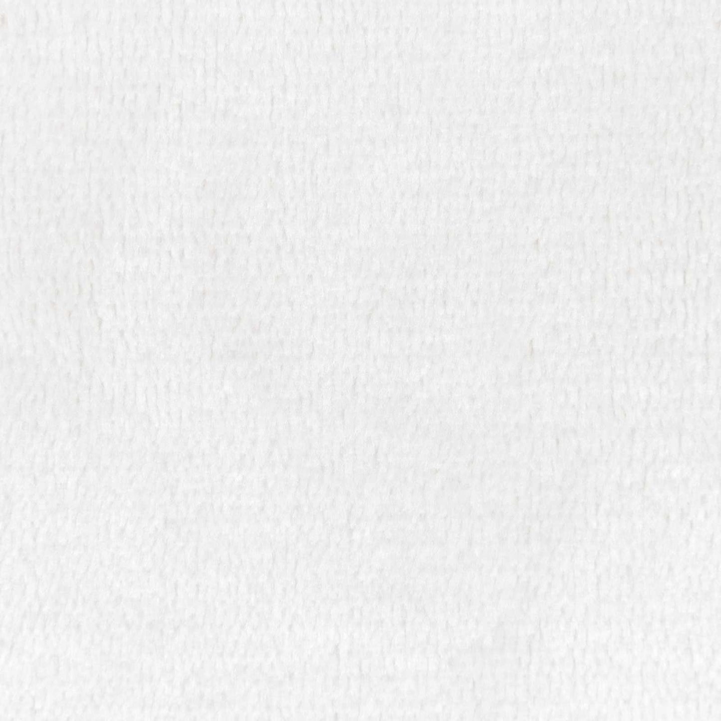 Throw Blanket White 130 x 150 cm Fleece
