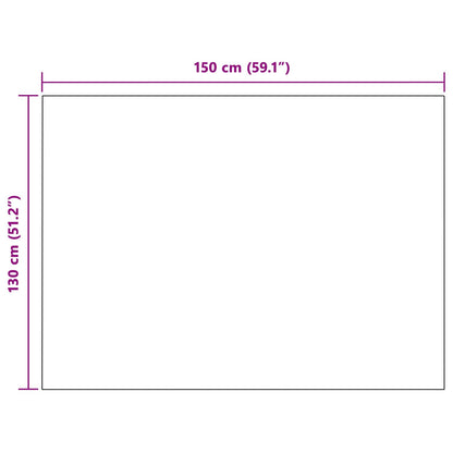 Throw Blanket White 130 x 150 cm Fleece