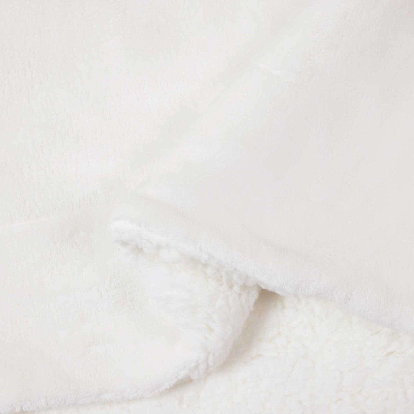 Throw Blanket White 150 x 200 cm Fleece